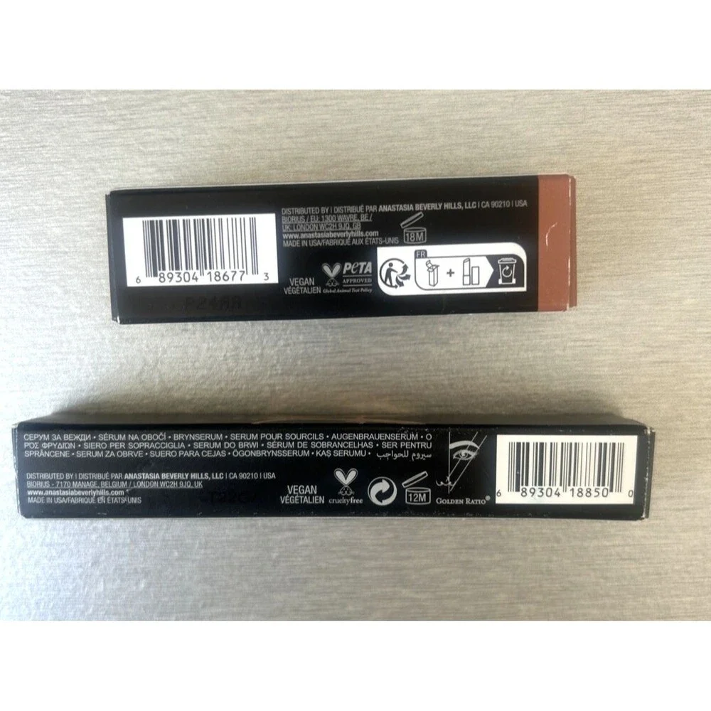 Anastasia Beverly Hills LOT Satin Lipstick Praline & Brow Genius Brow Serum NEW